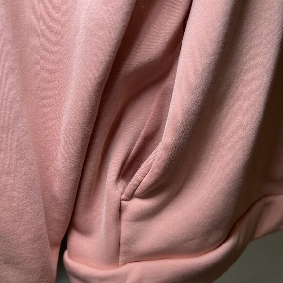 Nike Crewneck Sweatshirt Womens Size Small Pink Pockets Dri Fit Fleece Lined EUC - Picture 6 of 12